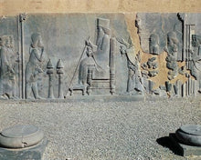 Load image into Gallery viewer, Assyrian Persian Darius great Persepolis carvings Sculpture reproduction art 8&quot; www.Neo-Mfg.com Museum Reproduction g25
