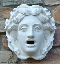 Load image into Gallery viewer, Medusa Mask Greece museum sculpture Artifact bust plaque www.Neo-Mfg.com 12"
