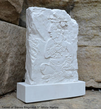 Load image into Gallery viewer, Aztec Mayan Tablet of Slaves fragment table or wall Sculpture plaque 5&quot; www.Neo-Mfg.com Home decor

