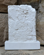 Load image into Gallery viewer, Aztec Mayan Tablet of Slaves fragment table or wall Sculpture plaque 5&quot; www.Neo-Mfg.com Home decor
