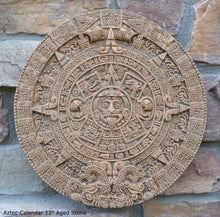 Load image into Gallery viewer, History MAYAN AZTEC CALENDAR Sculptural wall relief plaque 12&quot; www.Neo-Mfg.com c5
