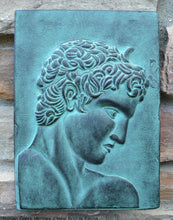 Load image into Gallery viewer, Roman Greek Hermes Cameo Sculptural wall relief plaque www.Neo-Mfg.com 10.25&quot; home decor d21
