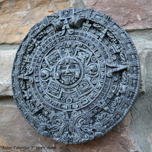 Load image into Gallery viewer, History MAYAN AZTEC CALENDAR Sculptural wall relief plaque 7&quot; www.Neo-Mfg.com b9
