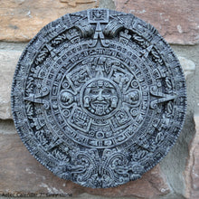 Load image into Gallery viewer, History MAYAN AZTEC CALENDAR Sculptural wall relief plaque 7&quot; www.Neo-Mfg.com b9

