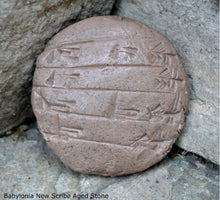 Load image into Gallery viewer, Babylonia Cuneiform new Scribe tablet Sculptural www.Neo-Mfg.com museum reproduction
