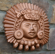 Load image into Gallery viewer, Aztec Inca Zapotec Idol ceremonial mask sculpture wall plaque art www.neo-mfg.com 8&quot; home garden decor n8
