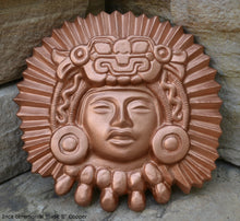 Load image into Gallery viewer, Aztec Inca Zapotec Idol ceremonial mask sculpture wall plaque art www.neo-mfg.com 8" home garden decor n8
