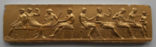 Load image into Gallery viewer, History Roman Parthenon Frieze Stela Fragment Sculptural wall relief plaque www.Neo-Mfg.com 9.5&quot; Henning design
