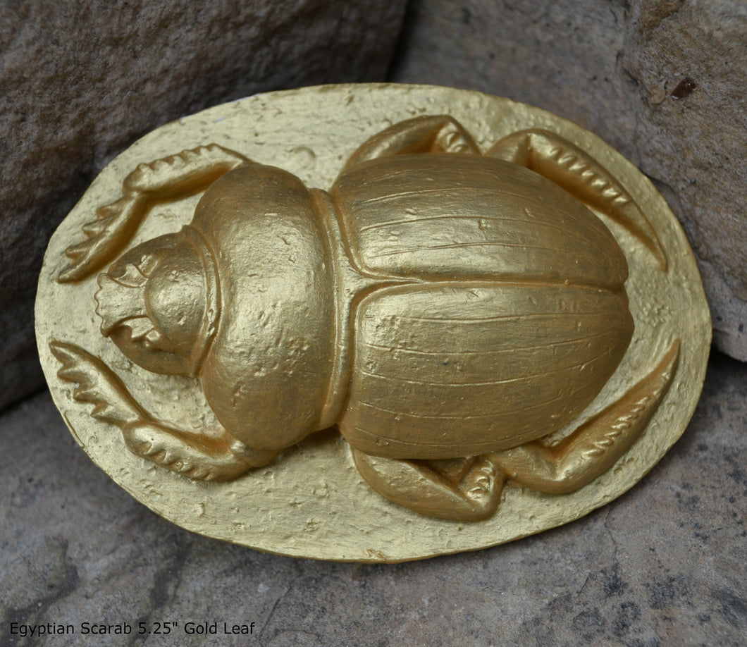 History Egyptian Scarab Sculpture Statue 5.25