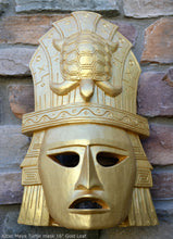 Load image into Gallery viewer, History Aztec Maya Turtle mask Sculpture Statue 16&quot; Tall www.Neo-Mfg.com wall plaque art
