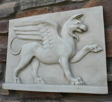 Load image into Gallery viewer, Griffin Gryphon wall plaque sculpture relief 18" www.Neo-Mfg.com art decor
