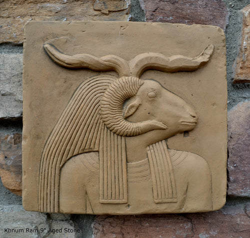 History Egyptian Khnum Ram Sculptural wall relief www.Neo-Mfg.com 9