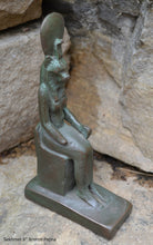 Load image into Gallery viewer, History Egyptian Goddess Sekhmet seated Sculpture Statue 6&quot; www.Neo-Mfg.com Museum Replica
