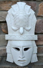 Load image into Gallery viewer, History Aztec Maya Turtle mask Sculpture Statue 16&quot; Tall www.Neo-Mfg.com wall plaque art
