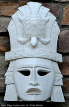 Load image into Gallery viewer, History Aztec Maya Turtle mask Sculpture Statue 16&quot; Tall www.Neo-Mfg.com wall plaque art
