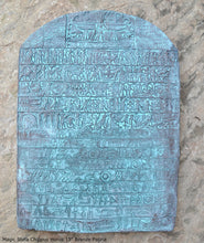 Load image into Gallery viewer, History Egyptian Magic Stela Sculptural wall relief www.Neo-Mfg.com 15&quot;
