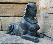 Load image into Gallery viewer, Egyptian Sphinx Female statue fragment replica sculpture Artifact 11&quot; www.Neo-Mfg.com
