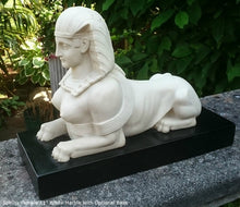 Load image into Gallery viewer, Egyptian Sphinx Female statue fragment replica sculpture Artifact 11" www.Neo-Mfg.com
