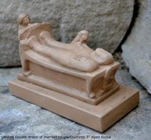 Load image into Gallery viewer, History Egyptian Ushabti Double shabti of married couple Ouchebti 18th dynasty Sculpture Statue www.Neo-mfg.com 5&quot; Museum reproduction

