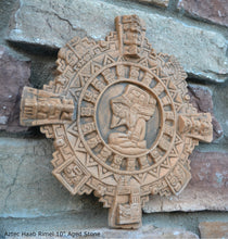 Load image into Gallery viewer, History Aztec Maya Artifact Carved Rimel Haab Sun Stone Sculpture Statue 10&quot; Tall Neo-Mfg n9
