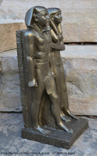 Load image into Gallery viewer, History Egyptian King Menkaura Mycerinus &amp; queen Statue Sculpture 16" www.Neo-Mfg.com home decor Museum reproduction
