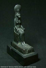 Load image into Gallery viewer, History Egyptian Goddess Sekhmet seated Sculpture Statue 6&quot; www.Neo-Mfg.com Museum Replica
