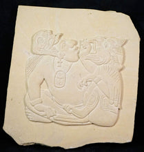 Load image into Gallery viewer, History Aztec Mayan Palenque Glyph Sculptural wall relief plaque 8" www.Neo-Mfg.com
