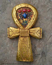 Load image into Gallery viewer, History Egyptian Ankh Tut tomb Carved Sculpture Statue www.Neo-Mfg.com Wall art 5&quot;

