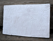 Load image into Gallery viewer, History Egyptian Afterlife Judgement Stela Plaque Artifact Sculpture 14" www.Neo-Mfg.com home decor L8
