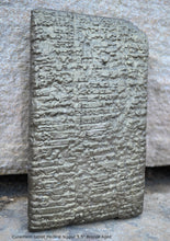 Load image into Gallery viewer, Sumerian Cuneiform tablet Medical Nippur Sculptural relief plaque www.Neo-Mfg.com 5.5&quot; Museum reproduction
