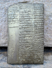 Load image into Gallery viewer, Sumerian Cuneiform tablet Medical Nippur Sculptural relief plaque www.Neo-Mfg.com 5.5&quot; Museum reproduction
