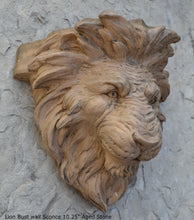 Load image into Gallery viewer, Lion Bust wall Sconce / Shelf Sculpture art www.Neo-Mfg.com home decor 10.25"
