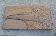 Load image into Gallery viewer, Animal Raven bird Sculptural wall relief nature carving tile plaque www.Neo-Mfg.com 17"

