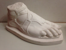 Load image into Gallery viewer, Roman Greek Foot of Hermes sculpture relief 14" www.Neo-Mfg.com

