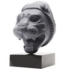 Load image into Gallery viewer, Assyrian Persian Persepolis Lion of Gilgamesh head capital Sculpture statue 4&quot; www.Neo-Mfg.com Museum reproduction
