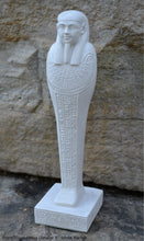 Load image into Gallery viewer, History Egyptian Ptah-Sokar-Osiris Ushabti statue hieroglyph Sculptural www.Neo-Mfg.com 8&quot;

