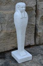 Load image into Gallery viewer, History Egyptian Ptah-Sokar-Osiris Ushabti statue hieroglyph Sculptural www.Neo-Mfg.com 8&quot;

