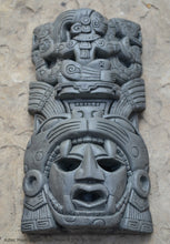 Load image into Gallery viewer, History Aztec Maya Artifact Warrior mask Jaguar Sun Moon Sculpture Statue 8.5&quot; Tall www.Neo-Mfg.com
