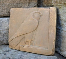 Load image into Gallery viewer, History Egyptian Falcon Stela Fragment Sculptural wall relief plaque www.Neo-Mfg.com 7&quot; museum reproduction b20

