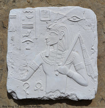 Load image into Gallery viewer, History Egyptian Boy King Tut Fragment Sculptural wall relief plaque www.Neo-Mfg.com 7" b4
