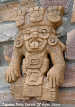 Load image into Gallery viewer, History Aztec Maya Zapotec Cocijo Deity Vessel Stele Totem Artifact Sculpture Statue 13&quot; Tall www.Neo-Mfg.com a11
