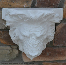 Load image into Gallery viewer, Lion Bust wall Sconce / Shelf Sculpture art www.Neo-Mfg.com home decor 10.25&quot;
