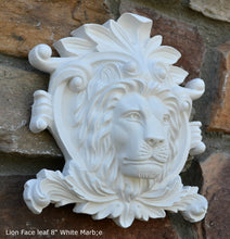 Load image into Gallery viewer, Animal Lion Face leaf plaque Fragment relief www.Neo-Mfg.com 8" home decor b19
