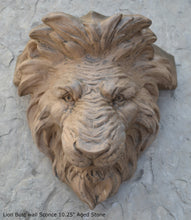 Load image into Gallery viewer, Lion Bust wall Sconce / Shelf Sculpture art www.Neo-Mfg.com home decor 10.25&quot;
