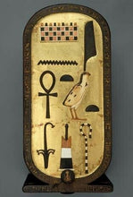Load image into Gallery viewer, Egyptian King Tut Cartouche tomb Artifact Carved Sculpture Statue 7" ww.Neo-Mfg.com Home decor tutankhamun

