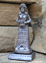 Load image into Gallery viewer, Assyrian Sumerian Goddess Inanna Ishtar Mari Lady Of Wel Spring Sculpture Statue 7&quot; Tall www.Neo-Mfg.com Goddess with Vase La déesse au vase
