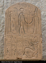 Load image into Gallery viewer, Egyptian votive stele of Chia scribe &amp; treasurer of Ramses II Sculpture Statue Fragment 6.5&quot; Tall www.Neo-Mfg.com
