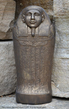 Load image into Gallery viewer, Egyptian Harkhebit Sarcophagus Sculpture reproduction art 7.25&quot; www.Neo-Mfg.com home decor Museum
