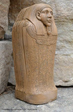 Load image into Gallery viewer, Egyptian Harkhebit Sarcophagus Sculpture reproduction art 7.25&quot; www.Neo-Mfg.com home decor Museum
