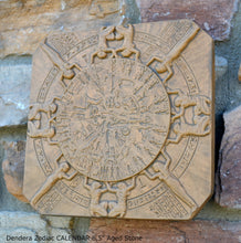 Load image into Gallery viewer, Egyptian Dendera Zodiac CALENDAR Sculptural wall relief plaque 8.5&quot; Museum Quality www.Neo-Mfg.com g22
